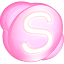 Skype pink icon